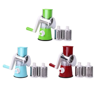 Râpe à fromage manuelle rotative pour coupe-légumes Trancheuse à pommes de terre Mandoline Hachoir à légumes multifonctionnel Accessoires de cuisine