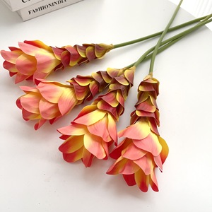 Flores de Jengibre Artificiales de Látex de Tacto Real al por Mayor para Decoración de Interiores - Product Image 3