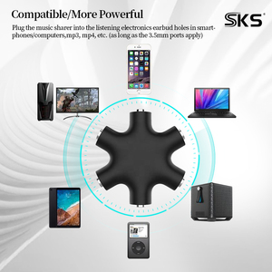Dayanıklı Altın Kaplama 3,5 mm'den Çoklu RCA Ses Ayırıcıya TV Amplifikatörü Monitör Hoparlörleri ve Mikrofonlar için Yıldız Şeklinde Konnektör - Product Image 6