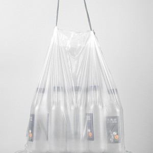 Drawstring Garbage <b>Bags</b> Thickened <b>Large</b> White <b>Plastic</b> <b>Bags</b> For Household Kitchen Dormitory Use - Product Image 2