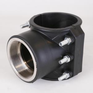 Collier de serrage en HDPE de 110 mm PN6 pour tuyaux, raccord de fixation pour systèmes d'alimentation en eau et d'évacuation - Product Image 3