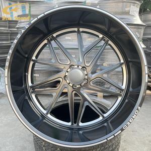 <span class=keywords><strong>SS</strong></span> giả mạo 8x170 đen sâu lõm bánh xe cho quốc tế cxt kenworth T880 Nissan Titan XD off road 22 24 26 28 inch vành - Product Image 5