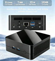 Mini PC AMD Ryzen 7 5825U, 16GB de RAM DDR4, 256GB SSD DDR4, Ocho Núcleos, Pantalla 4K, Windows 11 Pro, Computadora para Negocios y Oficina