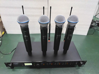 Microphone sans fil professionnel UHF ULXD4Q à 4 canaux avec micros à main BETA58A, SM58 et KSM8/9 pour église