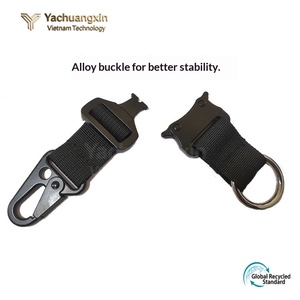 Porta Llaves Ajustable con Hebilla y Mosquetón para Accesorios de Bolsa, Uso Táctico y EDC al Aire Libre - Product Image 2