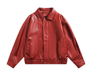 Blazer Hombres Chaqueta cortavientos Bale Used Leather Biker Jacket - Product Image 2