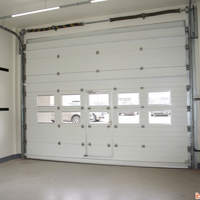 Portes coulissantes verticales industrielles, portes sectionnelles rapides automatiques pour entrepôts avec fenêtres de visualisation