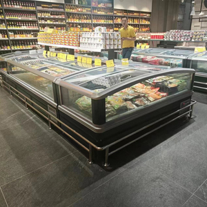 Congélateur commercial avec intérieur en aluminium et contrôle numérique de la température pour la présentation d'aliments surgelés en supermarché - Product Image 2