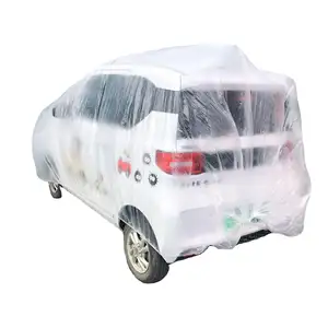 Factory Outlet PE Material Automobile Plastic Foldable Disposable Car Cover For Sales