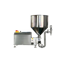 Petite machine de remplissage semi-automatique de bureau à pompe à engrenages servo pour liquides, pâtes, graisses, crèmes et pâtes à souder à haute viscosité