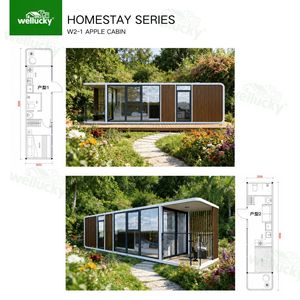 WELLUCKY Maisonnette Modulaire Préfabriquée Isolée Personnalisable pour Hôtels, Complexes Touristiques et Résidences – Cabine de Luxe Portable Type Apple - Product Image 2