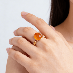 Bague en fil de cristal naturel roulé, ajustable, bijou de mode en cristal de guérison, idéal pour un cadeau, vente en gros - Product Image 3