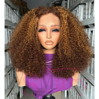 Perruques Frontales en Dentelle Pixie Frisée Super Double Drawn, Cheveux Humains Vierges Bruts de Densité Maximale 13*4, Fournisseurs