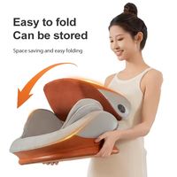 Coussin de massage chauffant électrique 3D Shiatsu pour le dos et la taille, portable, pour les fesses et la colonne vertébrale, avec fonction pétrissante, pour chaise
