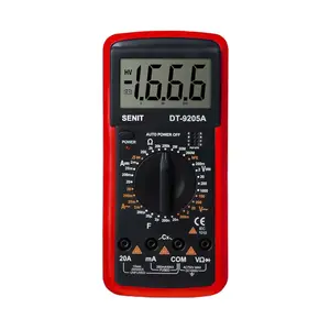 High Quality Digital LCD Display Electrical DT9205A Digital Multimeter With Voltage Current Resistance Capacitance Tester