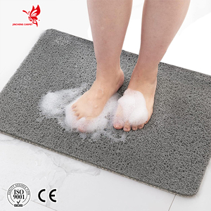 <span class=keywords><strong>Tapis</strong></span> de bain en PVC 80x80cm, 9mm, <span class=keywords><strong>antidérapant</strong></span>, séchage rapide, antibactérien, résistant à la <span class=keywords><strong>moisissure</strong></span>, blanc et gris - Product Image 3