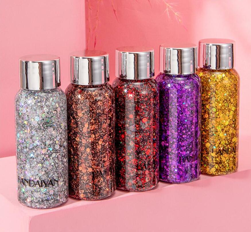 Прямая поставка, блеск для тела, волос, лица, глаз, тени для век, блестящий гелевый крем