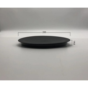 Textured Frosted Large Round Plastic Plate, Unbreakable Reusable Dinner Plate for Steak, Fruit, Commercial Catering & Home Use - Product Image 2