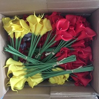 Fleurs artificielles en PU à toucher réel, Calla Lily, en vente, très demandées