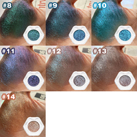 2025 Meistverkaufter Wasserfester Chamäleon-Einzellidschatten zum Fabrikpreis Großhandel Kundenspezifischer Veganer Hochpigmentierter Holografischer Lidschatten