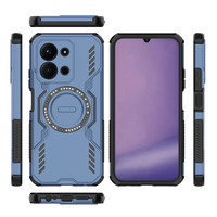 Étui de téléphone hybride antichoc magnétique à chargement sans fil avec refroidissement, design armure 2-en-1 TPU+PC pour Redmi Note 17/Note 17 Pro/A7 Pro