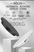 60cm diamètre 110-240V électrique 360 degrés rotatif plateau tournant Mannequin support affichage plateau tournant avec télécommande