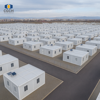 CGCH Tiny House portable, cabine en panneaux sandwich, maison préfabriquée, appartements modulaires pour hébergement temporaire