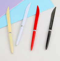 Aangepaste Logo 2-in-1 Platte Cutter Pen Doosopener Pakket Openingsmes Kantoorartikel Promotioneel Cadeau