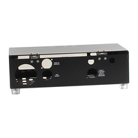 Boîtier de contrôle industriel en alliage d'aluminium perforé sur mesure, fabrication OEM, armoire IP54, anodisé noir
