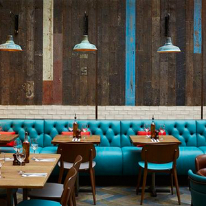 Moderno personalizar el diseño de <span class=keywords><strong>la</strong></span> solución de <span class=keywords><strong>restaurante</strong></span> muebles adaptados redondo muebles de <span class=keywords><strong>restaurante</strong></span> booth sofá - Product Image 3