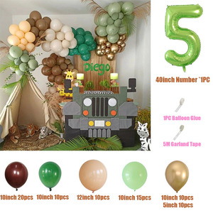 Decoración de Globos para Primer Cumpleaños de Niño, Tema de Safari en la Jungla, Decoraciones para Fiesta de Cumpleaños Infantil, Fiesta de Bebé Salvaje, Día del Niño - Product Image 6