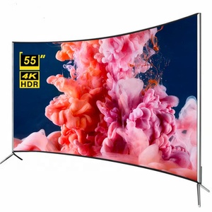 Televisor Inteligente Curvo de 50 Pulgadas del Fabricante, Televisor LED Ultra HD 4K de Pantalla Grande, Televisor Inteligente de 50 Pulgadas - Product Image 1