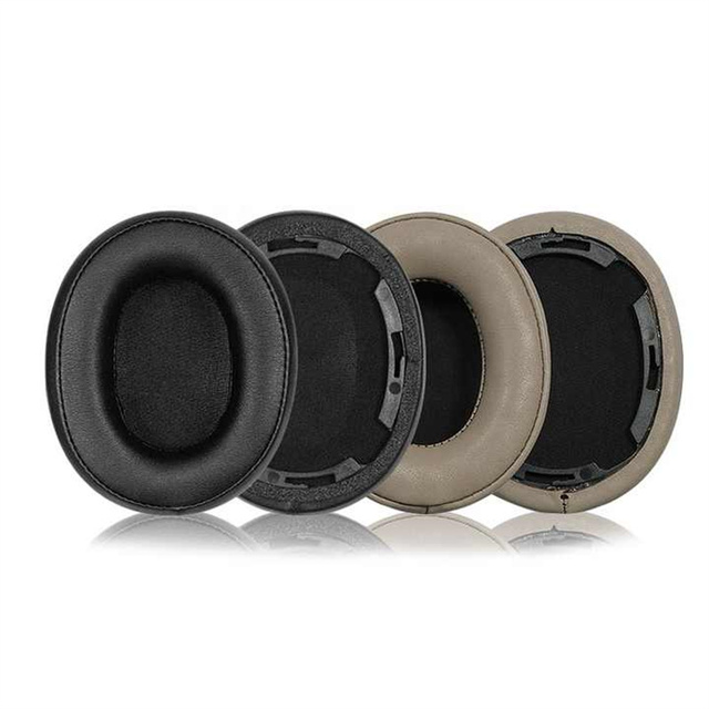 Replacement Protein Leather Ear Pads Cushions Cover Compatible With Audio-Technica ATH-SR50BT Wireless Over-Ear Headphones