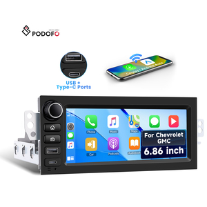 วิทยุติดรถยนต์ Podofo ขนาด 6.86 นิ้ว 4+64G ระบบ <span class=keywords><strong>Android</strong></span> สำหรับ Chevrolet GMC รองรับ Carplay และ <span class=keywords><strong>Android</strong></span> Auto พร้อม GPS, Bluetooth, Wifi, หน้าจอ IPS จากผู้ผลิต OEM - Product Image 1