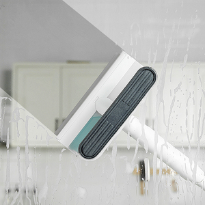 BOOMJOY Chổi Lau Cửa Sổ Thiết Kế Mới 4 Trong 1 Dụng Cụ Lau Cửa Sổ Bằng Sáng Chế Có Tay Cầm Dài Bằng Silicon Thu Gom Nước Bẩn - Product Image 3