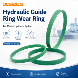 Anillo Guía <span class=keywords><strong>y</strong></span> Anillo de Desgaste Dlseals PEEK PTFE para Cilindro Hidráulico Marino de Cubierta, Resistente a la Corrosión del Agua de Mar, Personalizado - Product Image 1