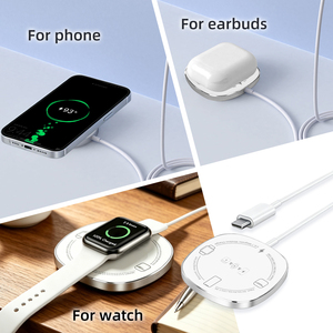 Cargador Inalámbrico 3 en 1 Súper Delgado de 15W, el Más Económico del 2026, para <span class=keywords><strong>iPhone</strong></span>, Auriculares y Reloj Inteligente, <span class=keywords><strong>con</strong></span> Cable - Product Image 6