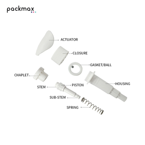 <b>Leaf</b>-shaped Nozzle Built-in Threaded Switch 32-tooth PP Press-type Portable Lotion Pump for Bottles Conditioner Shower Gel - Product Image 3