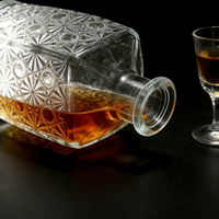 Carafe à whisky et tequila en verre cristal, forme élégante et créative, avec bouchon de vin hermétique – Approvisionnement direct usine