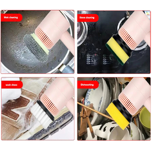 Wireless Cleaning <b>Brush</b> Portable Automatic <b>Brush</b> USB Rechargeable Professional Kitchen Bathtub Tile <b>Brushes</b> - Product Image 4