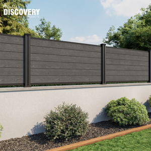 Clôture <span class=keywords><strong>de</strong></span> jardin en WPC écologique Discovery Metal DMWF02 <span class=keywords><strong>de</strong></span> 1,80 m, bois traité sous pression, imperméable, pour la sécurité <span class=keywords><strong>et</strong></span> la décoration des villas <span class=keywords><strong>et</strong></span> des maisons - Product Image 3
