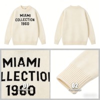 Pull jacquard personnalisé pour homme, col rond décontracté, 100 % coton, coupe ample, fabrication ODM/EDM