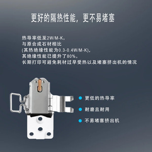 Componente de Calentamiento Cerámico 3D Lin'ao A1 A1mini, Accesorio para Impresora 3D, Baja Conductividad Térmica, Duradero - Product Image 1