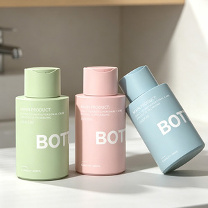 Bouteille souple vide en PEHD de 300 ml (10 oz) personnalisable, vert, rose, <span class=keywords><strong>bleu</strong></span>, pour lotion de soin, shampoing ou gel douche pour bébé, avec bouchon disque - Product Image 1