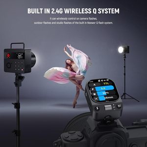 Déclencheur de flash sans fil <span class=keywords><strong>TTL</strong></span> <span class=keywords><strong>NEEWER</strong></span> QZ-N pour appareils photo, HSS 1/8000s, batterie 1000mAh, écran tactile OLED, système Q 2.4G - Product Image 4