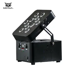 12x18w 12*18w RGBWA UV 6in1 Wireless Battery LED Uplights Par Lights On Sale