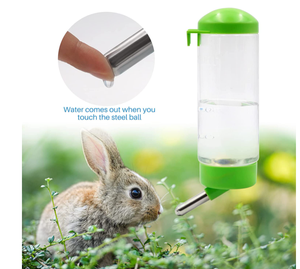 Bouteille d'eau pour lapin en plastique 500ML 350ML sans goutte, à suspendre à la cage PH-126 - Product Image 4