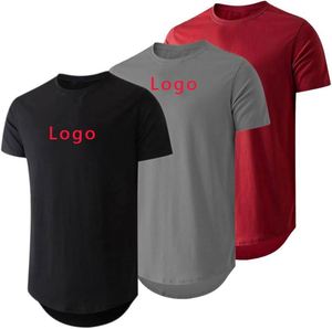 <b>Longline</b> Fashion Hip Hop Tee <b>Shirts</b> High Quality Wholesale Advertising Promotional Custom logo <b>Shirts</b> Crewneck <b>T</b>-<b>Shirt</b> - Product Image 1