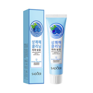 Dentifrice à la fraise SADOER, <span class=keywords><strong>anti</strong></span>-caries, élimine le <span class=keywords><strong>tartre</strong></span> jaune, haleine fraîche, soin buccal - Product Image 2
