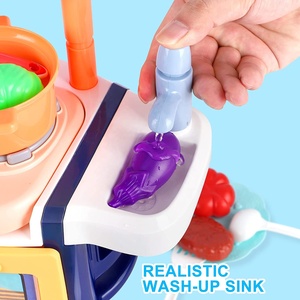 Nuovo arrivo cucina fingere di giocare giocattoli con musica leggera miglior gioco giocattolo cucina set bella cottura acqua Spray materiale plastico - Product Image 4